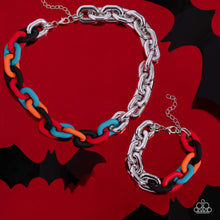 Load image into Gallery viewer, Contrasting Couture - Black Necklace and Candid Contrast - Black Bracelet 2 Piece Set