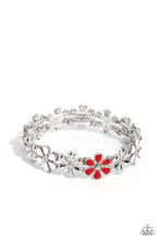 Load image into Gallery viewer, Floral Fever - Red Necklace & Floral Fair - Red Bracelet