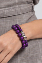 Load image into Gallery viewer, Shopaholic Season Purple Necklace & Shopaholic Showdown Purple Bracelet 2 Piece Set