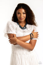 Load image into Gallery viewer, Shopaholic Season Blue Necklace & Shopaholic Showdown BLUE Bracelet 2 Piece Set
