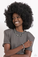 Load image into Gallery viewer, Totally Two-Toned - Silver Necklace & Two-Toned Taste - Silver Bracelet