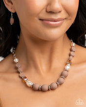 Load image into Gallery viewer, Complete Look - Necklace: And Just Like That - Brown &
Bracelet: Like-Minded - Brown
