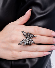 Load image into Gallery viewer, Complete Look - Necklace: Hopeful Hierarchy - Black
Ring: Aerial Allure - Black