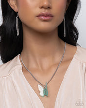 Load image into Gallery viewer, Complete Look - Necklace: Fine Flight - Blue & Ring: Free-Spirited Flight - Blue