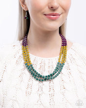 Load image into Gallery viewer, Complete Look - Necklace - Trendy Trio - Green &
Bracelet - Trendy Trifecta - Green