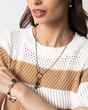 Load image into Gallery viewer, Complete Look - Necklace - Astral Ambience - Brass & Bracelet - Astral Alias - Brass