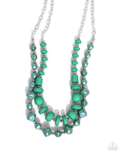 Load image into Gallery viewer, Complete Look- Necklace: Shape Shifting Sense - Green & Bracelet: Shape Shifting Season - Green