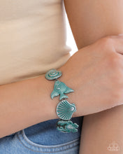 Load image into Gallery viewer, Complete Look - Necklace: Coastal Shelf - Blue & Bracelet: Coastal Cay - Blue