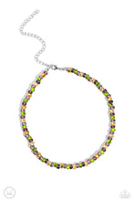 Load image into Gallery viewer, Colorfully Glass- Purple Necklace & GLASS is in Session - Purple Bracelet 2 Piece Set