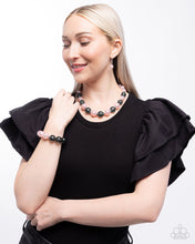 Load image into Gallery viewer, Complete Look - Necklace - Lacy Lady - Pink & Bracelet - Lacy Leisure - Pink