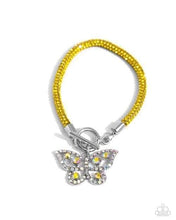 Load image into Gallery viewer, On SHIMMERING Wings - Yellow Necklace & Aerial Appeal - Yellow Bracelet
