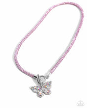 Load image into Gallery viewer, On SHIMMERING Wings - Pink Necklace & Aerial Appeal - Pink Bracelet