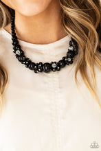 Load image into Gallery viewer, All Dolled UPSCALE Necklace & Upcycled Upscale Bracelet - Black