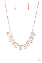 Load image into Gallery viewer, Top Dollar Twinkle-Copper Necklace with Care To Make A Wager Bracelet-Copper Set