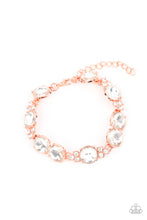 Load image into Gallery viewer, Top Dollar Twinkle-Copper Necklace with Care To Make A Wager Bracelet-Copper Set