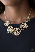 Load image into Gallery viewer, Rosy Rosette-Gold