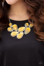 Load image into Gallery viewer, Iridescently Irresistible Necklace & Optimal Opalescence Cuff-Yellow Set
