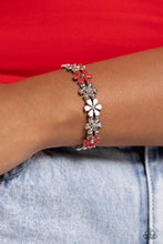 Load image into Gallery viewer, Floral Fever - Red Necklace &amp; Floral Fair - Red Bracelet
