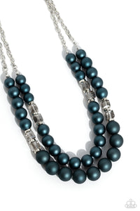 Shopaholic Season Blue Necklace & Shopaholic Showdown BLUE Bracelet 2 Piece Set