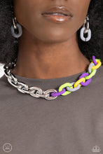 Load image into Gallery viewer, Contrasting Couture - Silver Necklace &amp; Candid Contrast - Silver Bracelet 2 Piece Set
