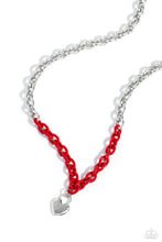 Load image into Gallery viewer, Locked Down - Red Necklace &amp; Bracelet Set
