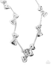 Load image into Gallery viewer, Silver Bow Set with Earrings &amp; Bracelets
