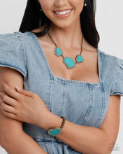 Load image into Gallery viewer, Complete Look -  Necklace: Digging Deep - Brass &amp; Bracelet: Earthy Excavation
