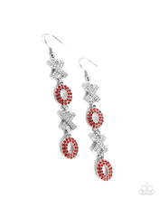 Load image into Gallery viewer, Complete Look - Necklace Courting Change - Red &amp; Earring: XOXO Stream - Red
