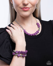 Load image into Gallery viewer, Complete Look - Malibu Motivation - Purple &amp; 
Bracelet: Malibu Moxie - Purple
