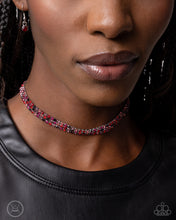 Load image into Gallery viewer, Complete Look - Choker Necklace: Terrific Trio - Red &amp; 
Bracelet: Thrilling Trio - Red
