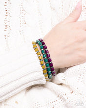 Load image into Gallery viewer, Complete Look - Necklace -  Trendy Trio - Green &amp; 
Bracelet - Trendy Trifecta - Green
