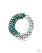 Load image into Gallery viewer, Complete Look - Necklace: Iridescent Icon - Green &amp; 
Bracelet: Tourist Twists - Green
