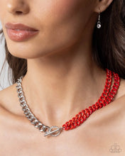 Load image into Gallery viewer, Complete Look - Necklace: Iridescent Icon - Red &amp; 
Bracelet: Tourist Twists - Red
