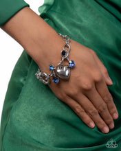 Load image into Gallery viewer, Complete Look - Necklace: Seesaw Statement - Blue &amp; Bracelet: Seesaw Shimmer - Blue
