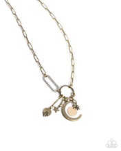 Load image into Gallery viewer, Complete Look - Necklace - Astral Ambience - Brass &amp; Bracelet - Astral Alias - Brass
