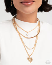 Load image into Gallery viewer, Complete Look - Excessive Embellishment - Gold &amp;
Bracelet: Excessive Empire - Gold
