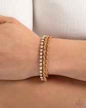 Load image into Gallery viewer, Complete Look - Excessive Embellishment - Gold &amp;
Bracelet: Excessive Empire - Gold
