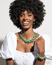 Load image into Gallery viewer, Complete Look-  Necklace: Shape Shifting Sense - Green &amp; Bracelet: Shape Shifting Season - Green
