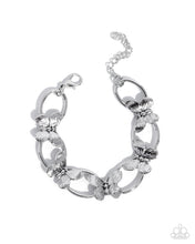 Load image into Gallery viewer, Complete Look - Necklace: "Butterfly Build - Silver &amp;
Bracelet: Fluttering Fabrication - Silver
