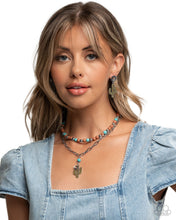 Load image into Gallery viewer, Complete Look - Cactus Cascade Necklace and Cactus Cause Earrings - Brown 2-Piece Set
