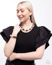 Load image into Gallery viewer, Complete Look - Necklace - Lacy Lady - Pink &amp; Bracelet - Lacy Leisure - Pink
