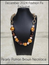 Load image into Gallery viewer, Pearly Patron - Brown Necklace &amp; Pearly Passenger - Brown Bracelet
