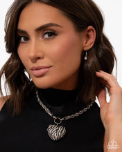 Load image into Gallery viewer, Striped Selfie - Necklace &amp; Striped Sentiment - Bracelet - Black
