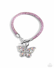 Load image into Gallery viewer, On SHIMMERING Wings - Pink Necklace &amp; Aerial Appeal - Pink Bracelet
