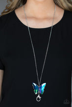Load image into Gallery viewer, Social Butterfly Effect Lanyard - Blue
