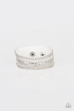 Load image into Gallery viewer, Rollin In Rhinestones-White
